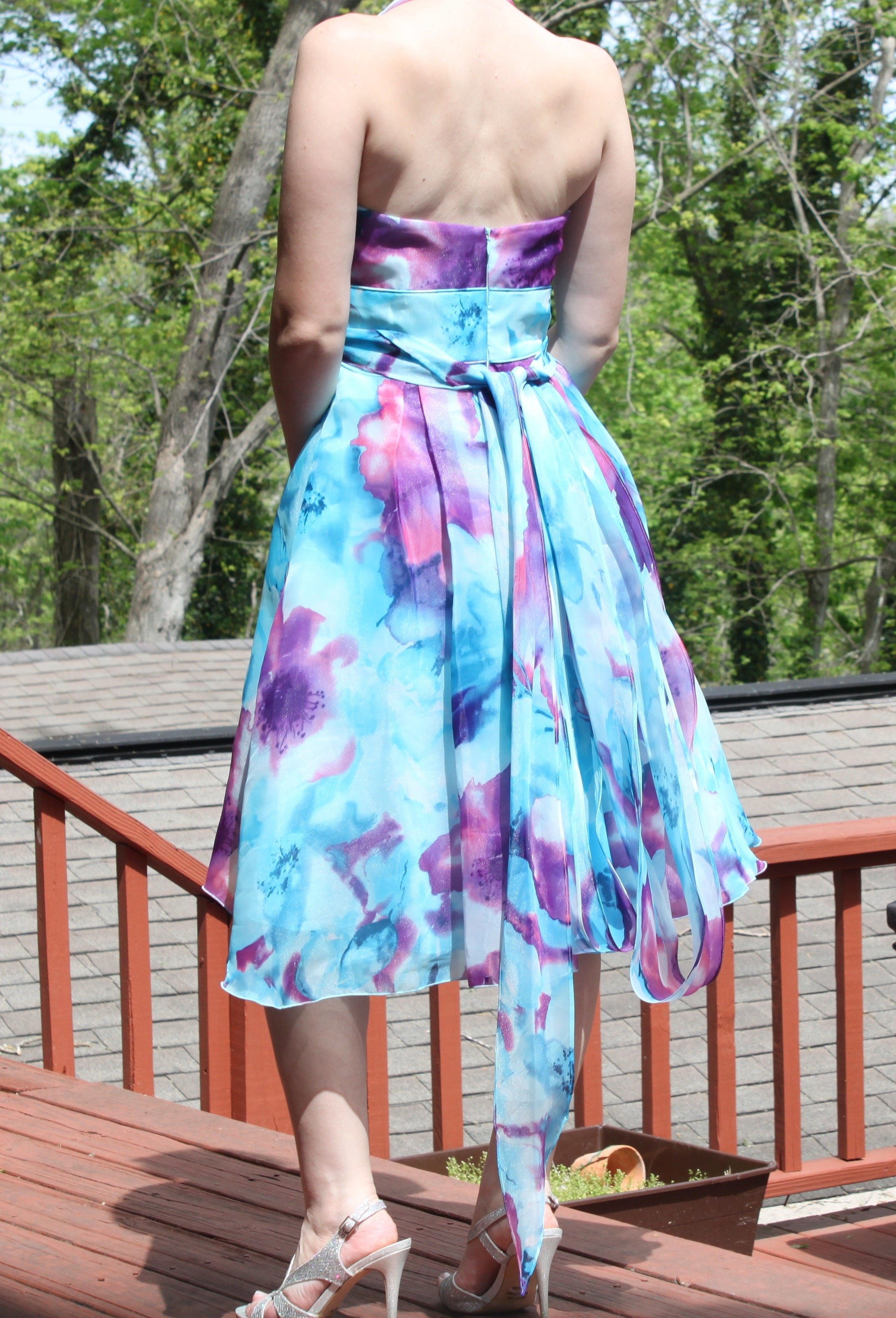 06 Floral Halter Dress