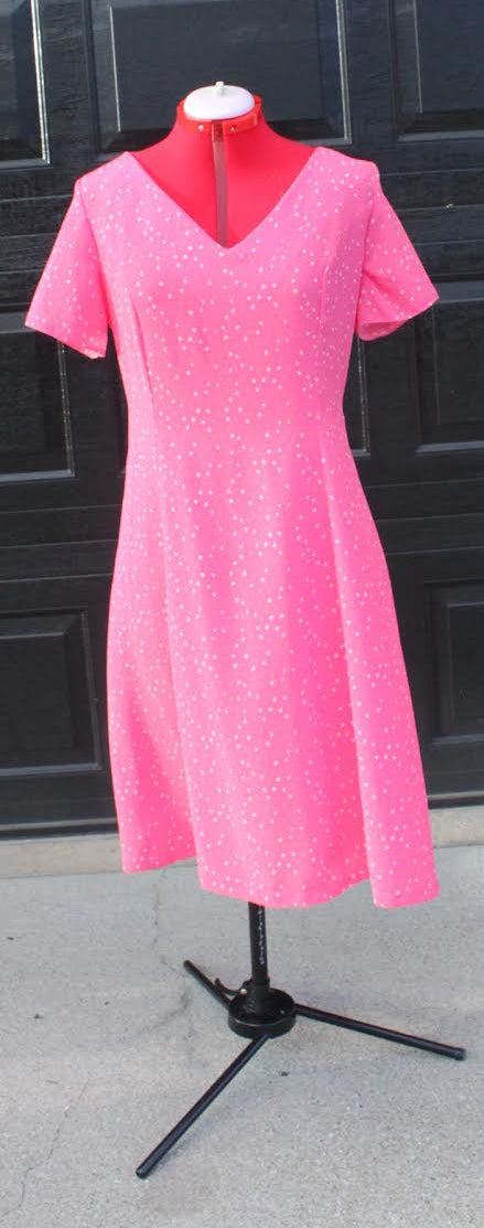 50 JMA Designs Original Pink Polka Dot Dress