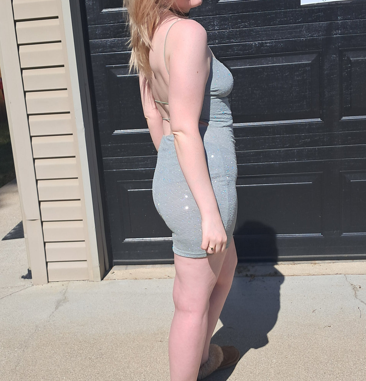 65 Sparkly Light Blue Dress