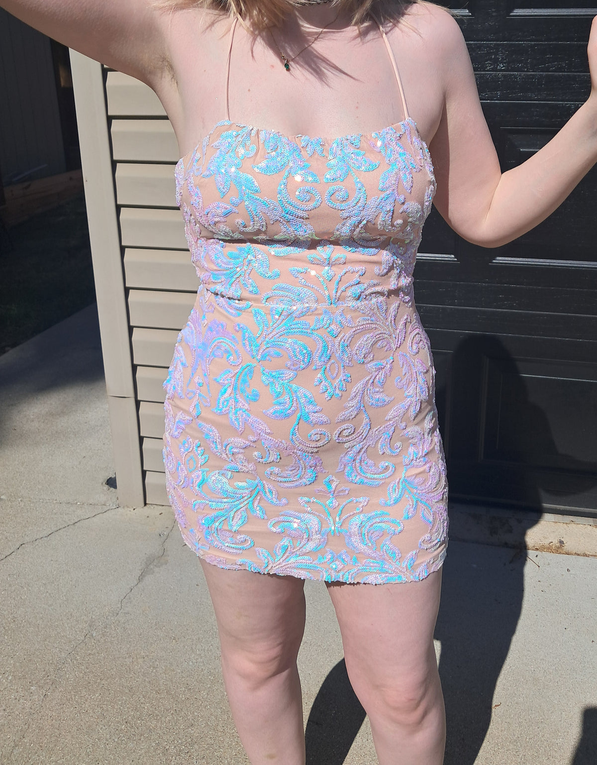 66 Short Iridescent Dress