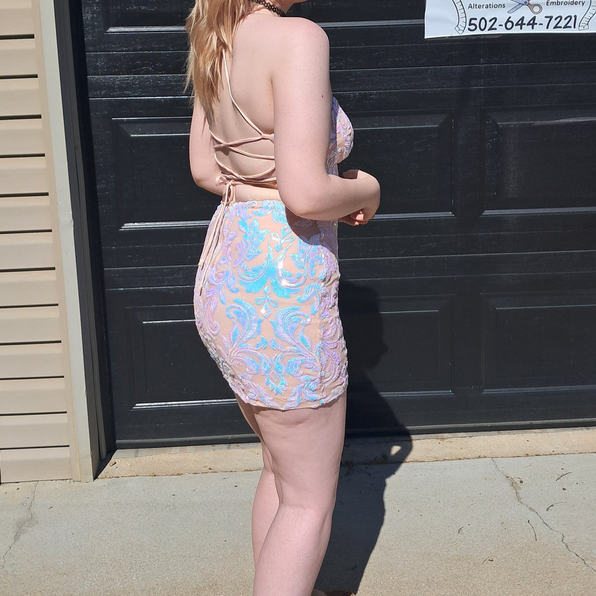 66 Short Iridescent Dress