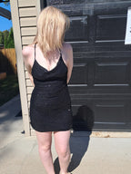 68 Black Sequin Dress