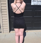 68 Black Sequin Dress