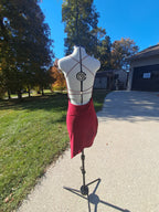 67 Maroon Spaghetti Strap Dress