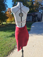 67 Maroon Spaghetti Strap Dress