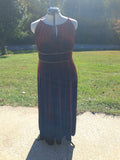 123 Velour Dress with modest slit