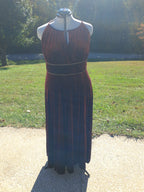123 Velour Dress with modest slit