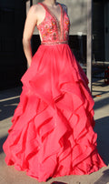 61 Pink beaded bodice