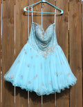 72 aqua cocktail dress