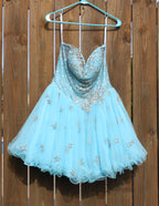 72 aqua cocktail dress