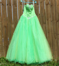 76 lime green ball gown