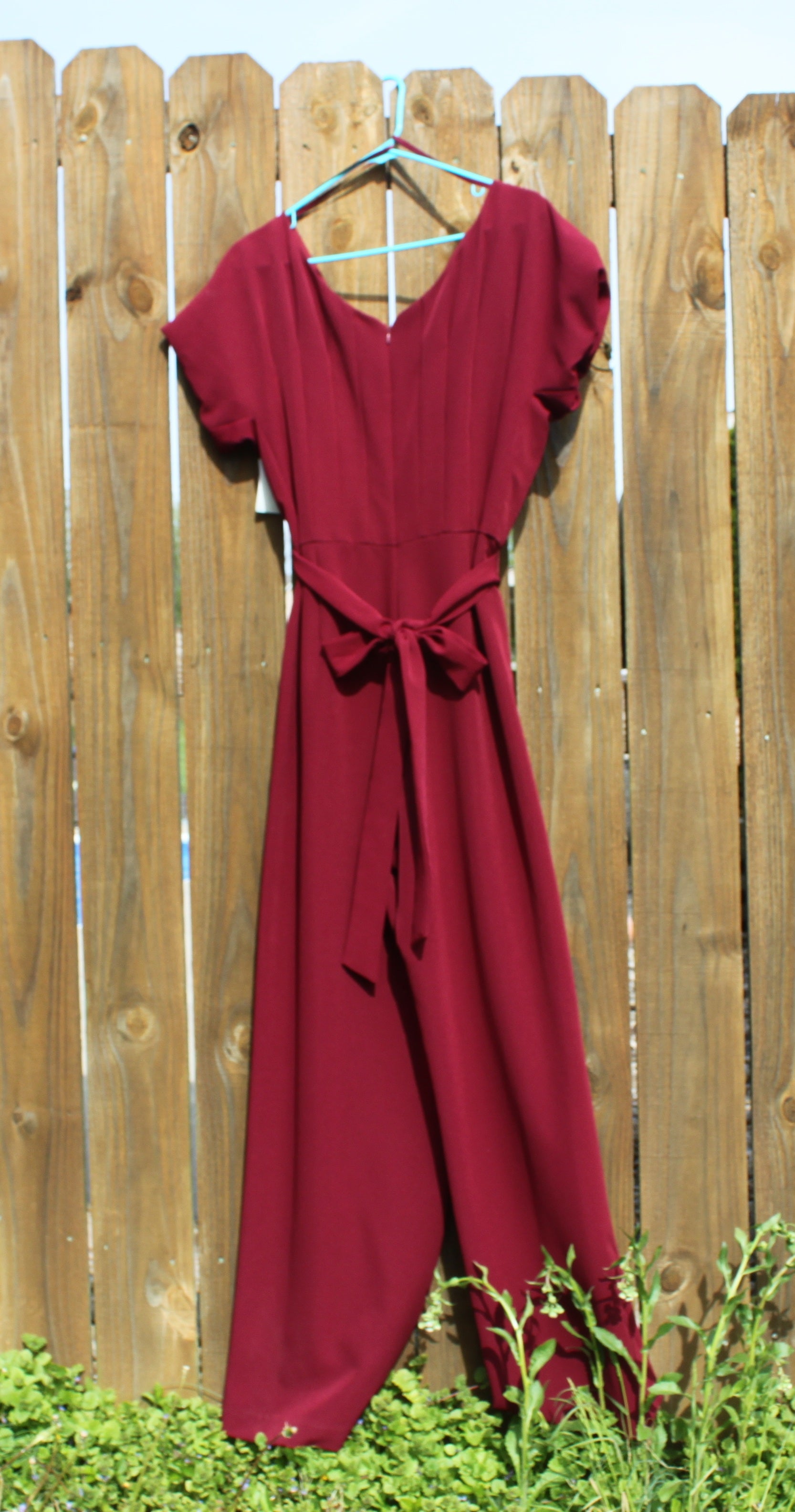 82 crimson red jumpsuit