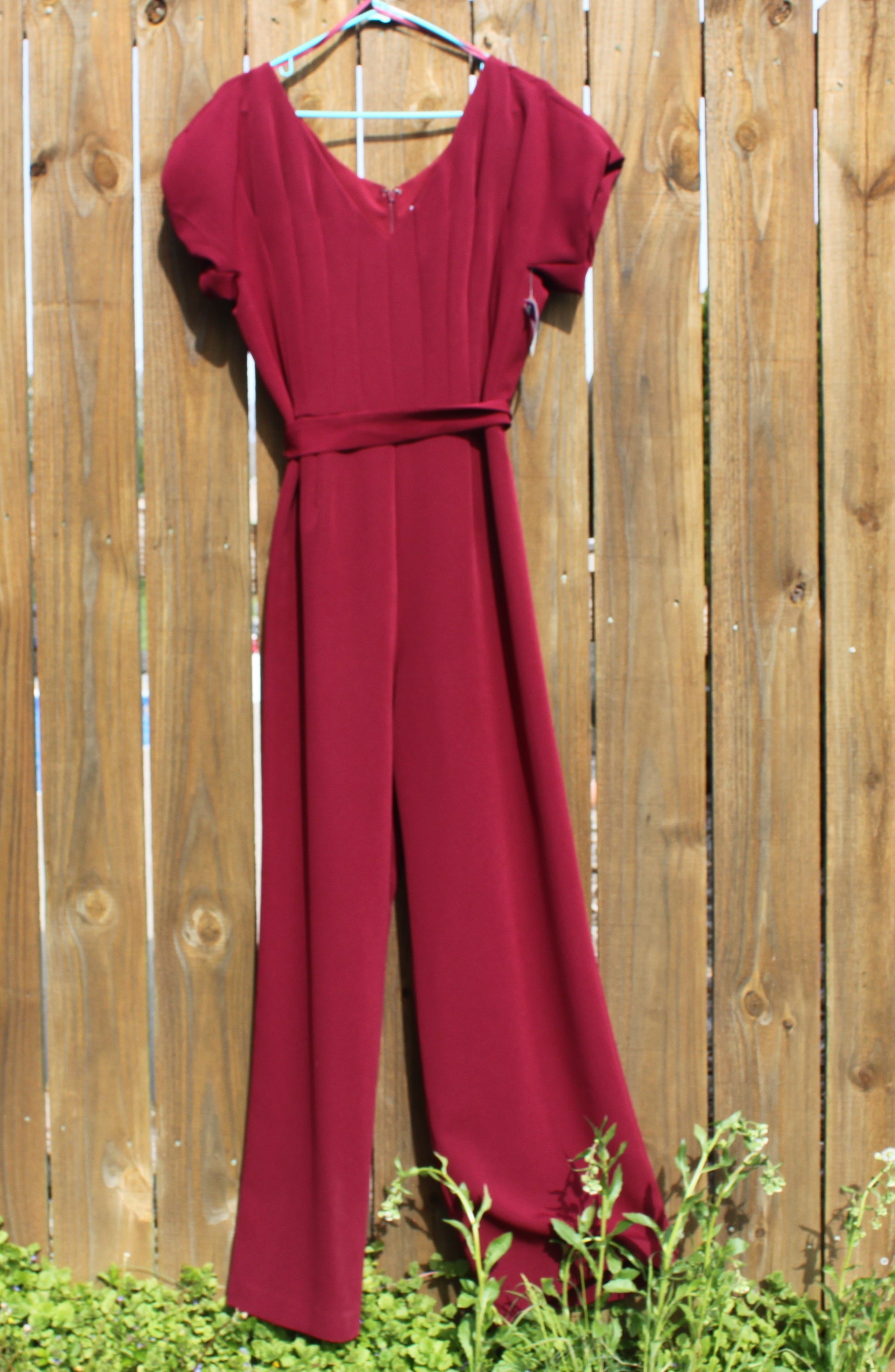 82 crimson red jumpsuit