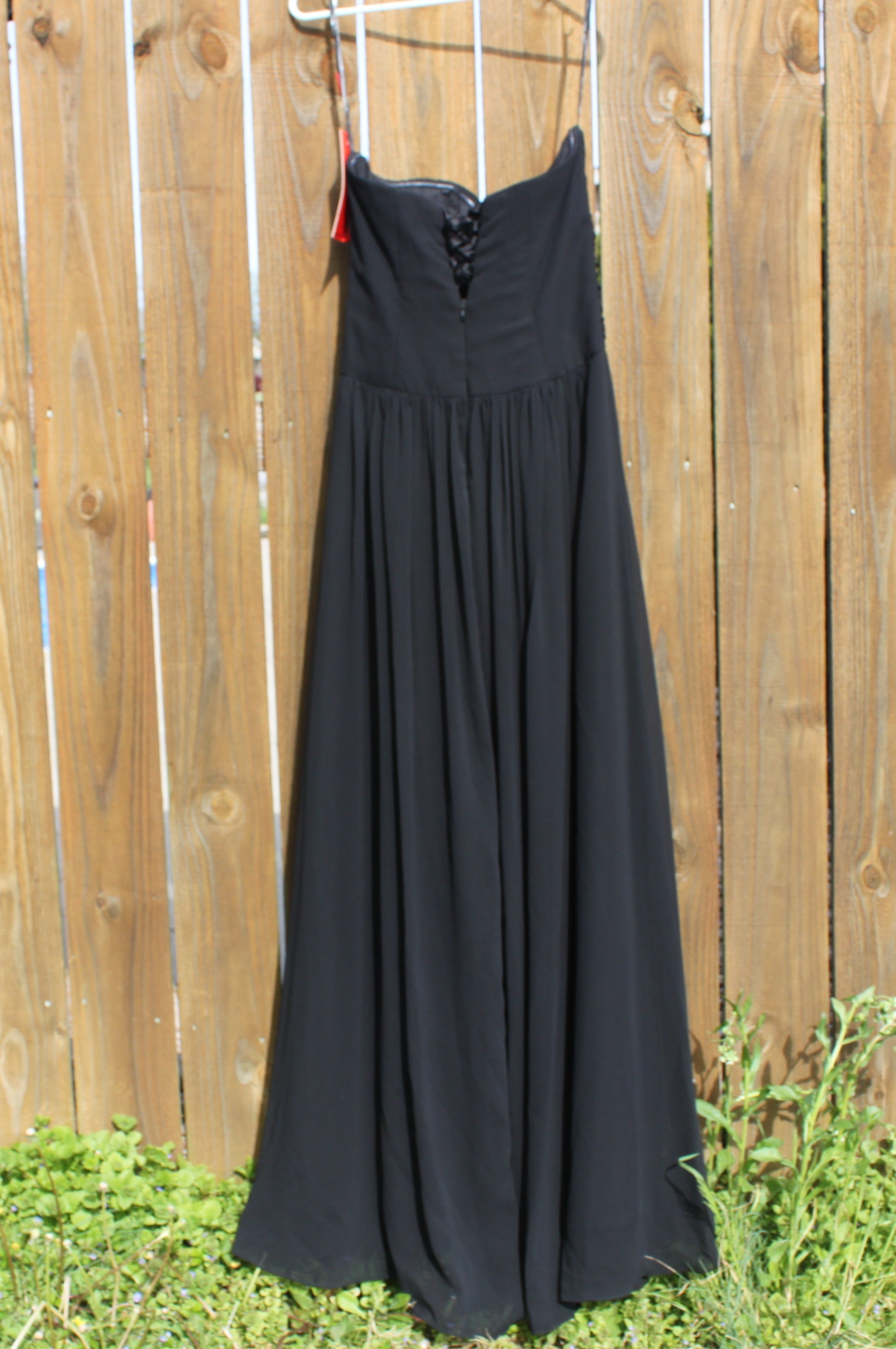 83 Black Strapless dress