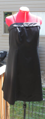 84 Black Spaghetti Strap Cocktail dress