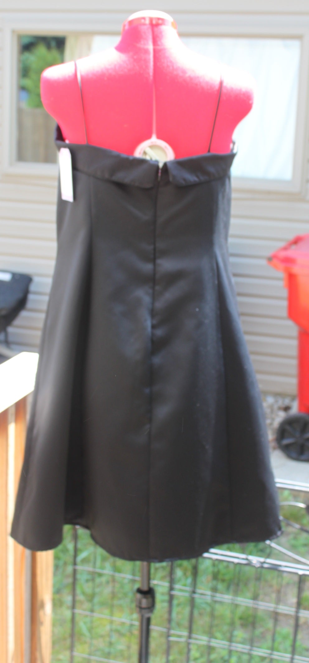 84 Black Spaghetti Strap Cocktail dress