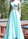 86 teal one shoulder with sparkles