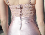89 Sparkly pink dress with lace back