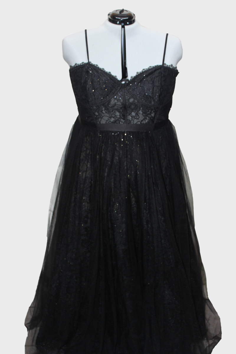 Black Lace Corset Bodice