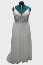 34 DB Studio Lace Applique Wedding Dress