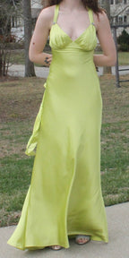 42 Lime Floor Length Empress Gown