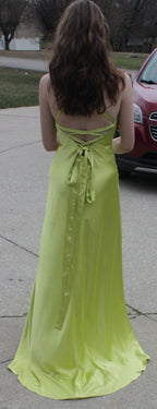 42 Lime Floor Length Empress Gown