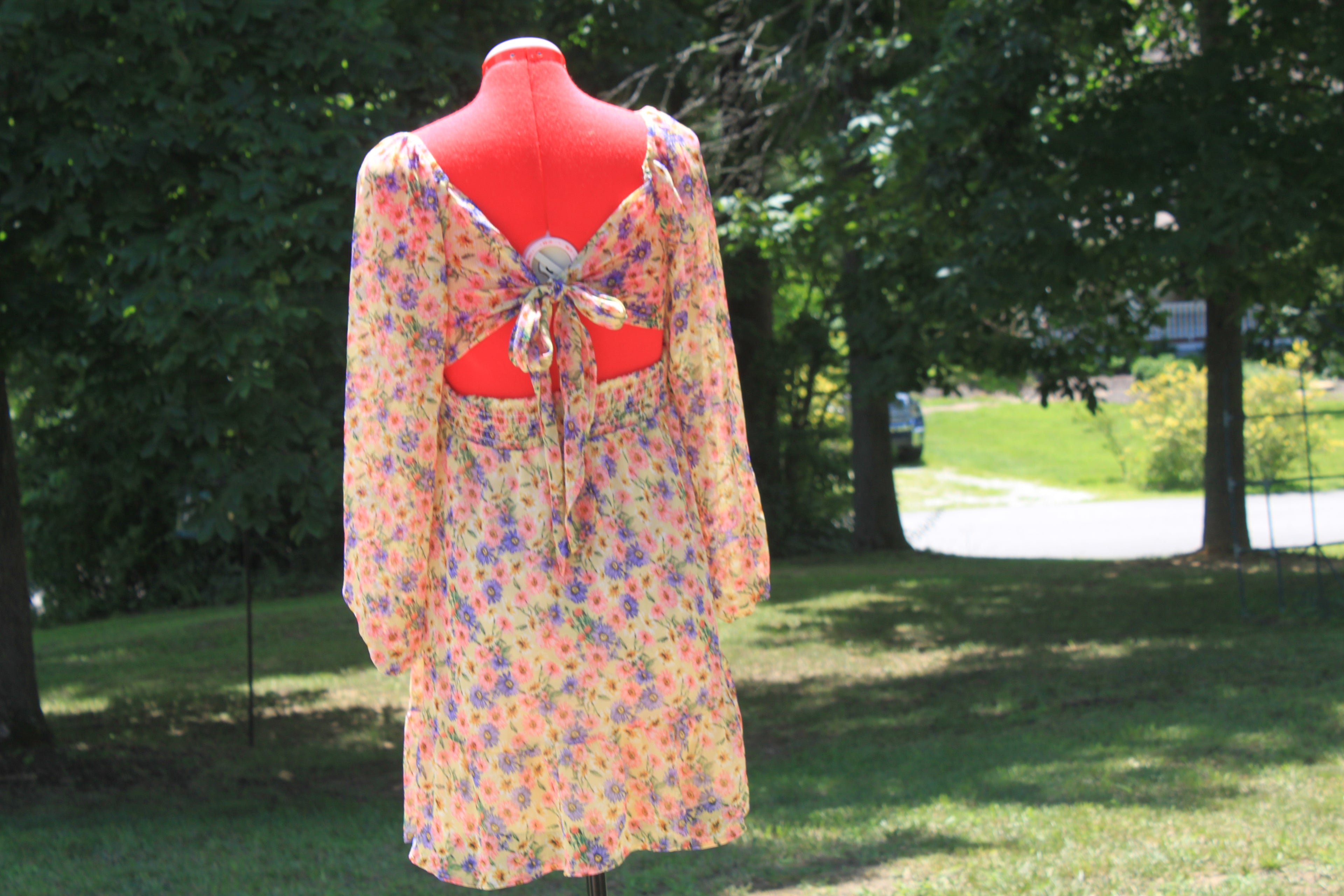 MH05 Foral long sleeve dress