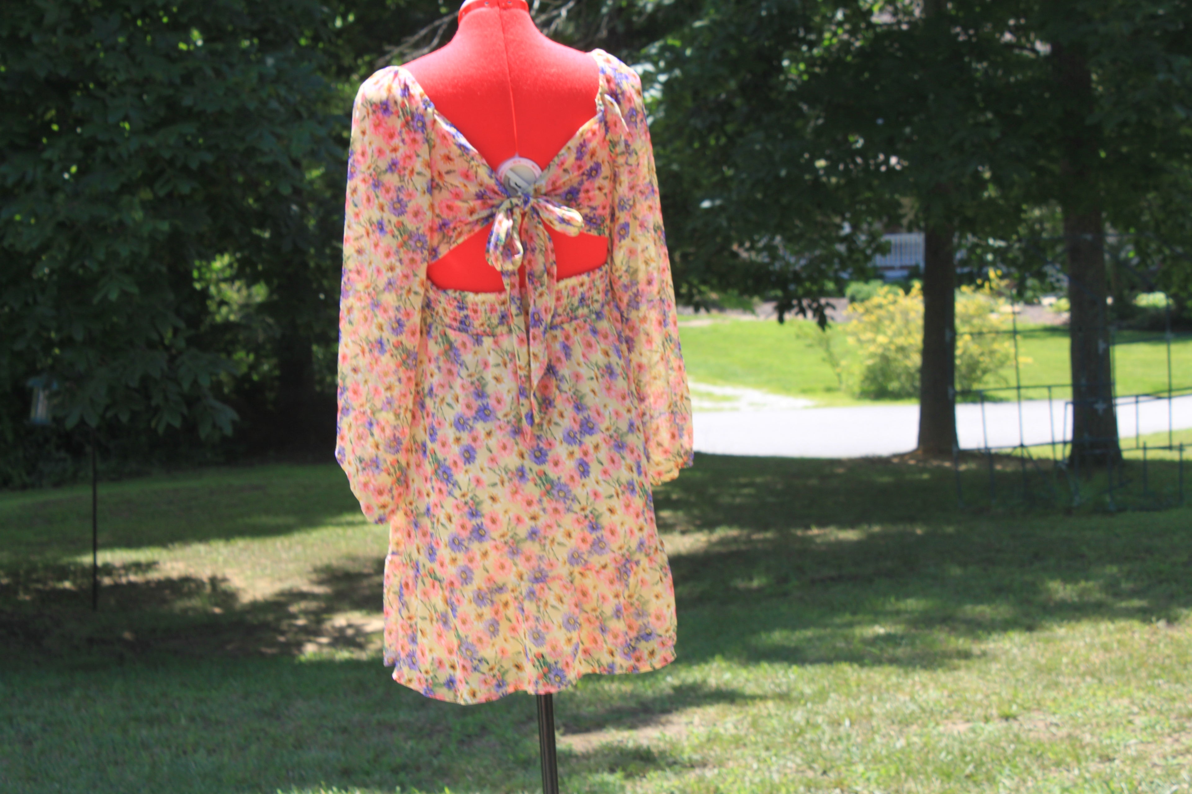 MH05 Foral long sleeve dress