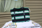 B06 Striped Green/Blue Tote Bag