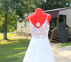62 Pearled Spaghetti Strap Luxury Wedding Dress