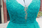 39 Sparkly Teal Dress