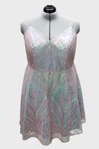 36 Iridescent Short Cocktail Dress