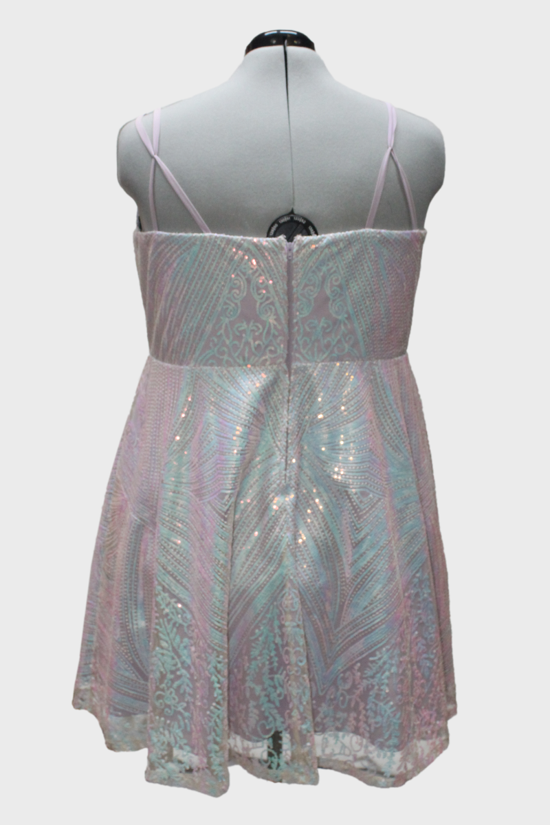 36 Iridescent Short Cocktail Dress