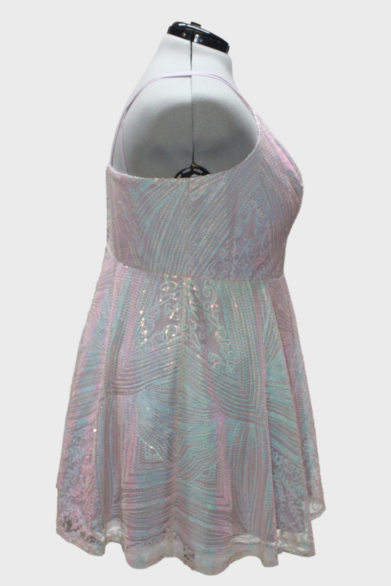 36 Iridescent Short Cocktail Dress