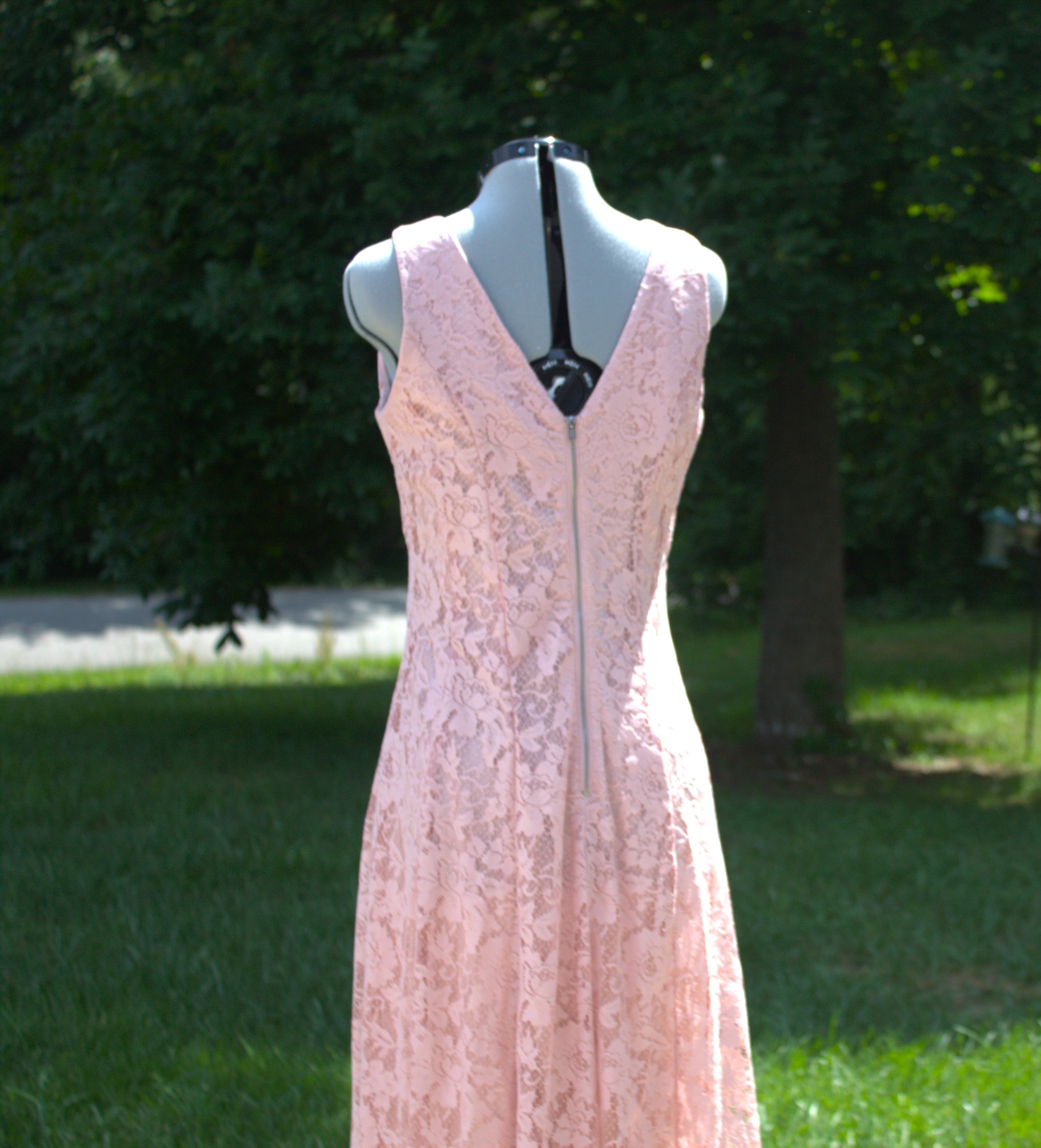100 Lacey Blush Pink Dress
