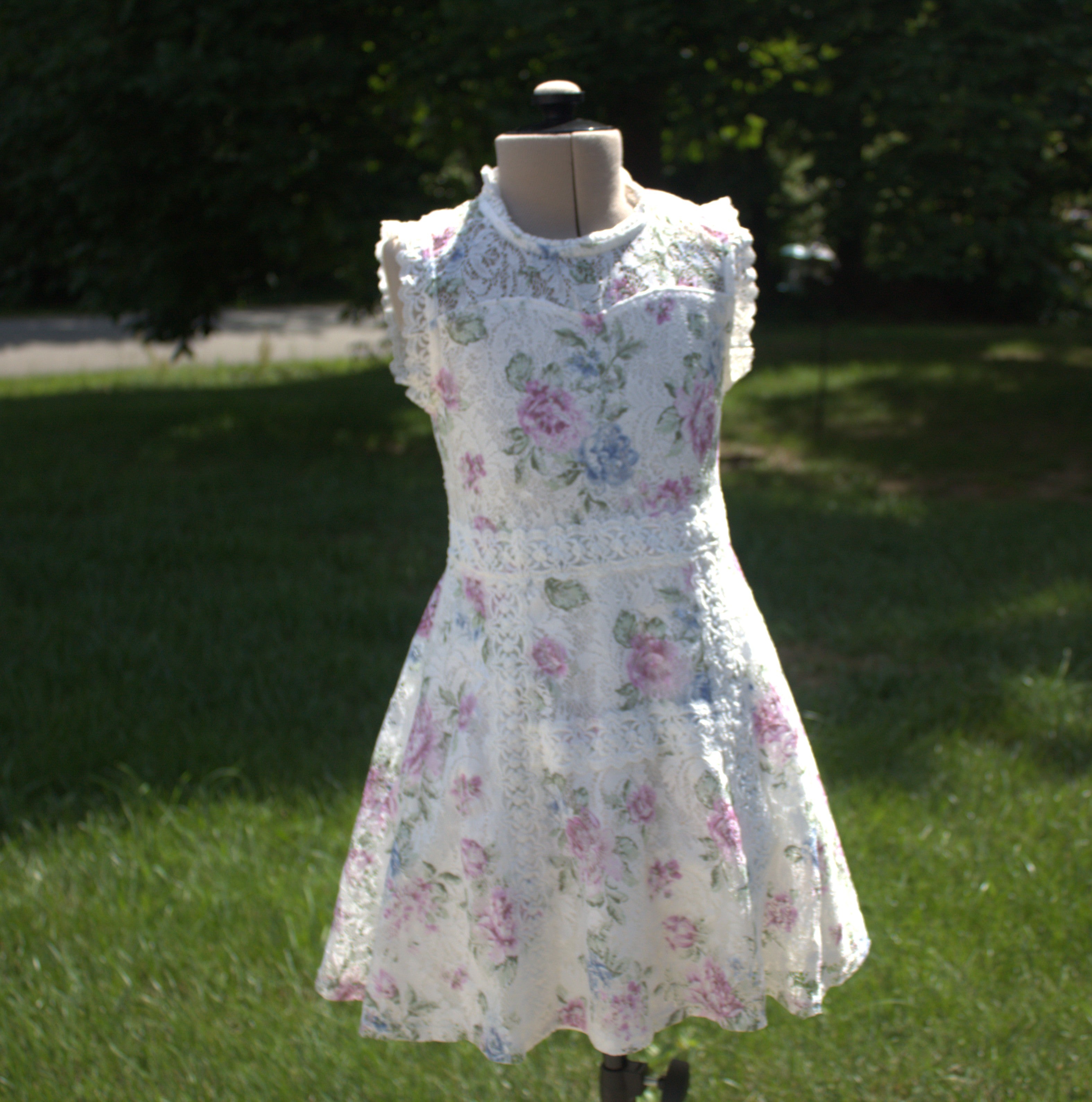 102 Lace Floral Kids Dress