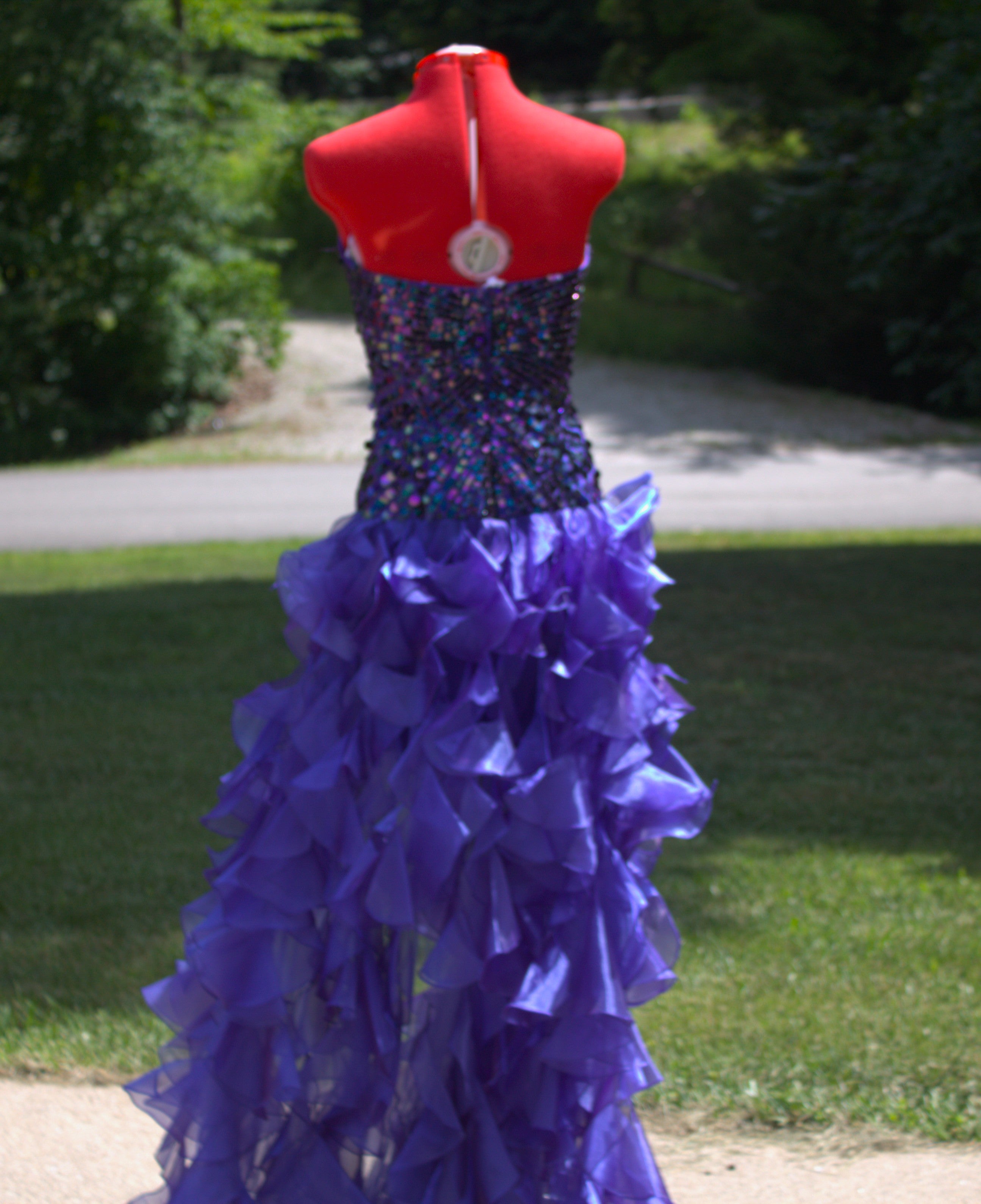 53 Purple Mermaid Sequin Dress