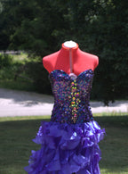 53 Purple Mermaid Sequin Dress