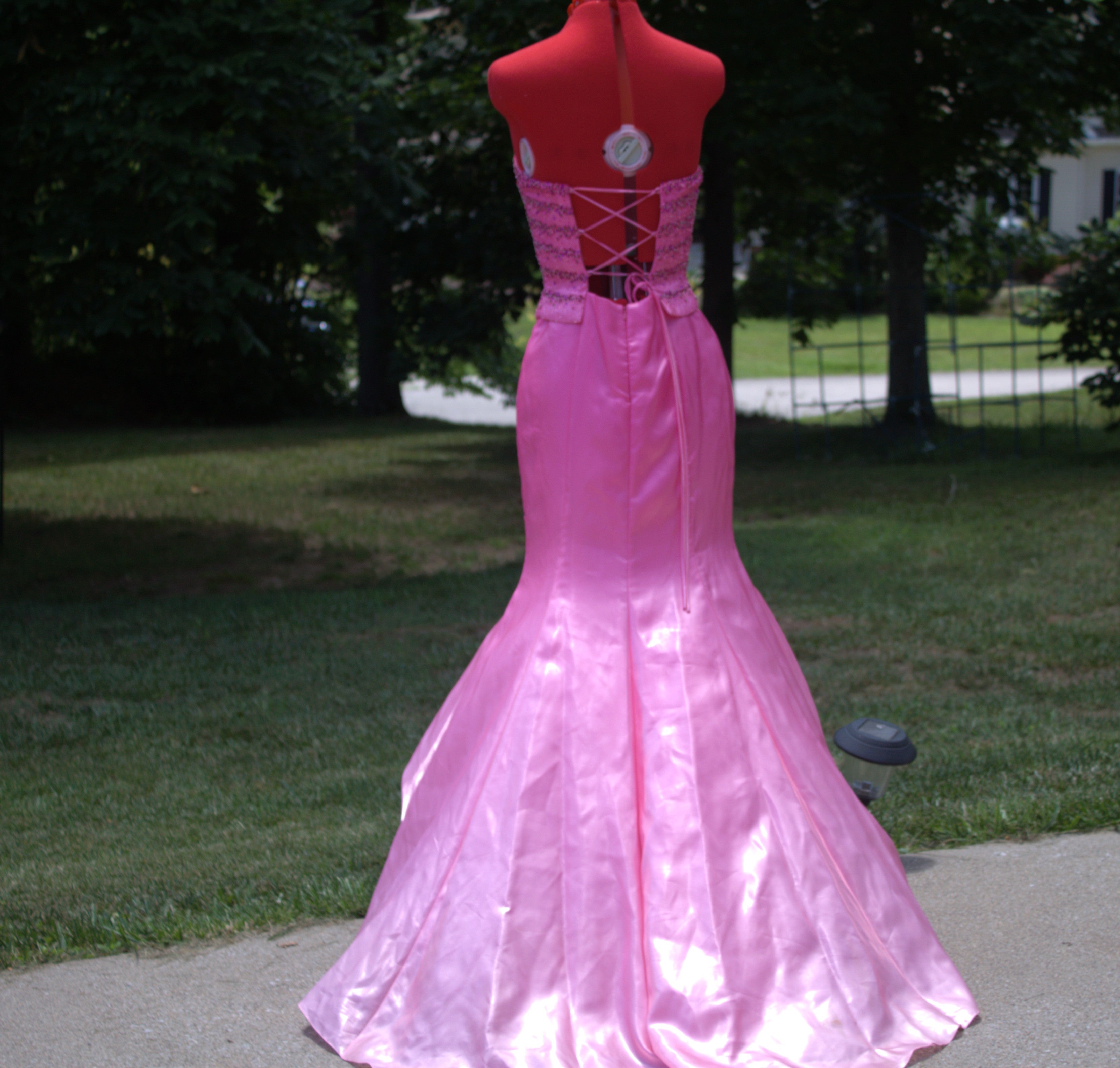 55 Ombre Beaded Blush Gown