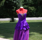 57 Barbie Inspired Indigo Layered Gown