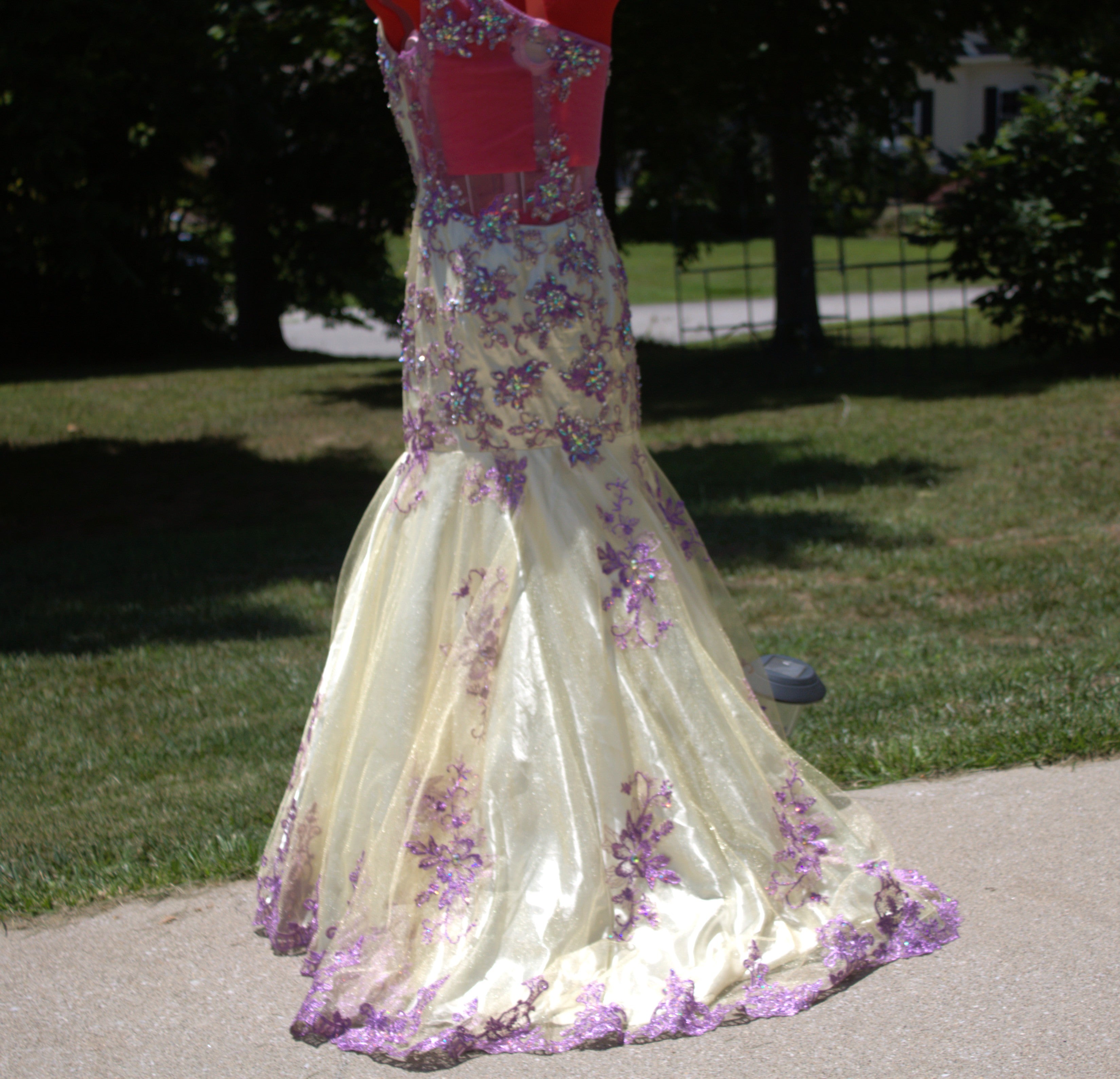 60 Lavender fishtail Gown
