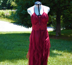 97 Maroon Spaghetti Strap