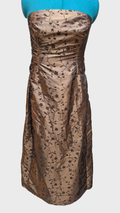 08 Strapless Brown Brocade