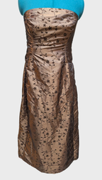 08 Strapless Brown Brocade