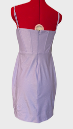 17 Short Lilac Glitter Party Dress
