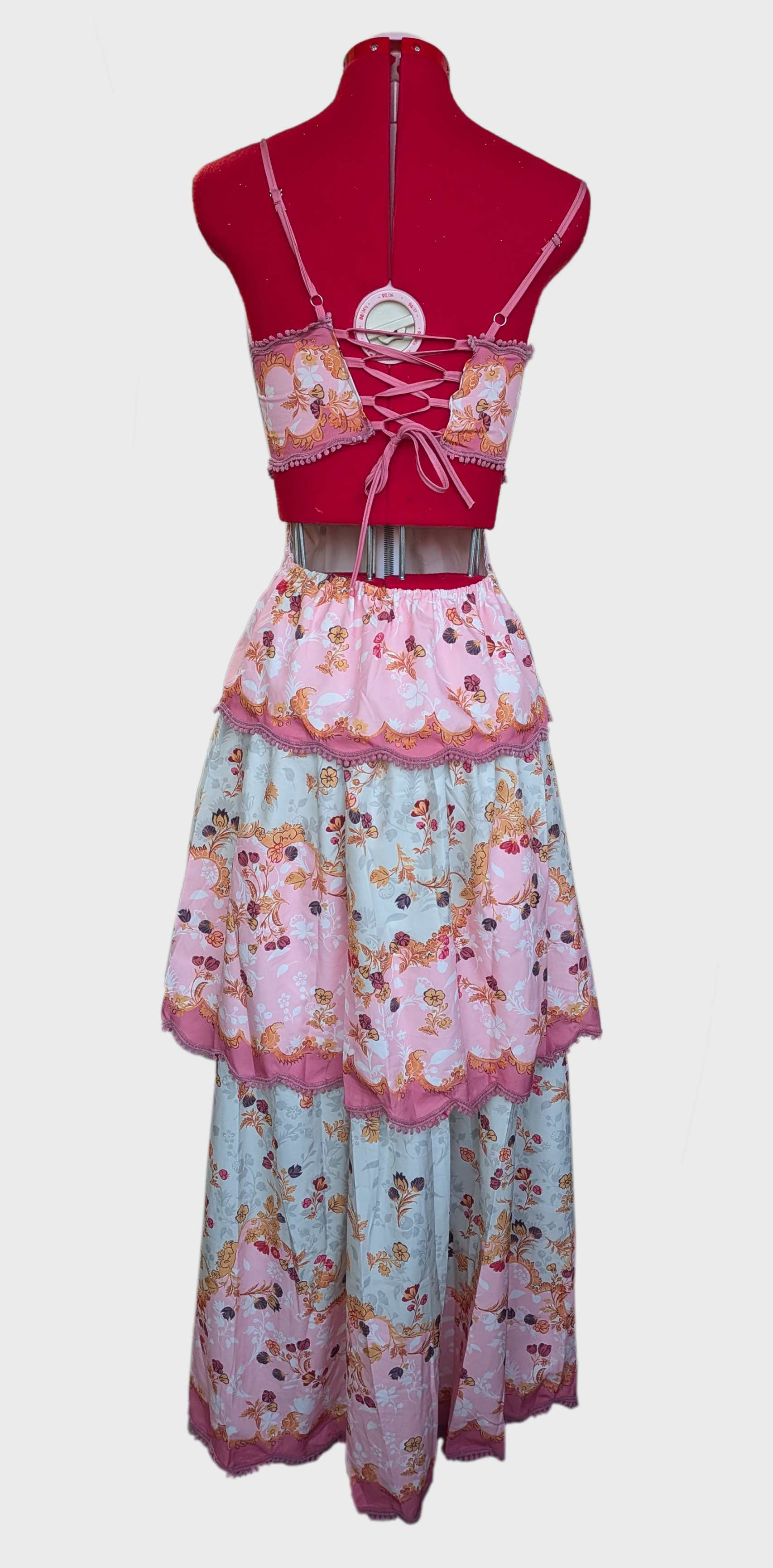 22 Layered Multi Colored Sun Dress