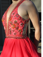 61 Pink beaded bodice