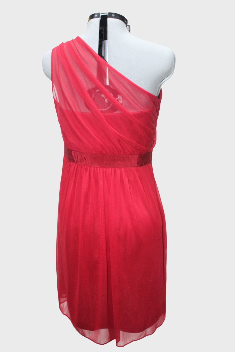 30 One Shoulder Short Red