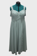 32 Sage Green Tank Top Shoulder Bridesmaid Dress