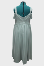 32 Sage Green Tank Top Shoulder Bridesmaid Dress